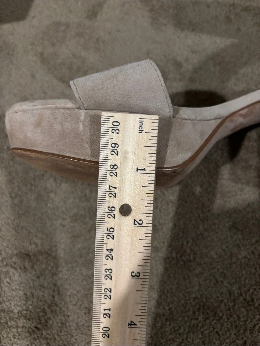 LOUISE ET CIE Tan Suede Hanya Block Heel Platform Sandal - Size 9.5